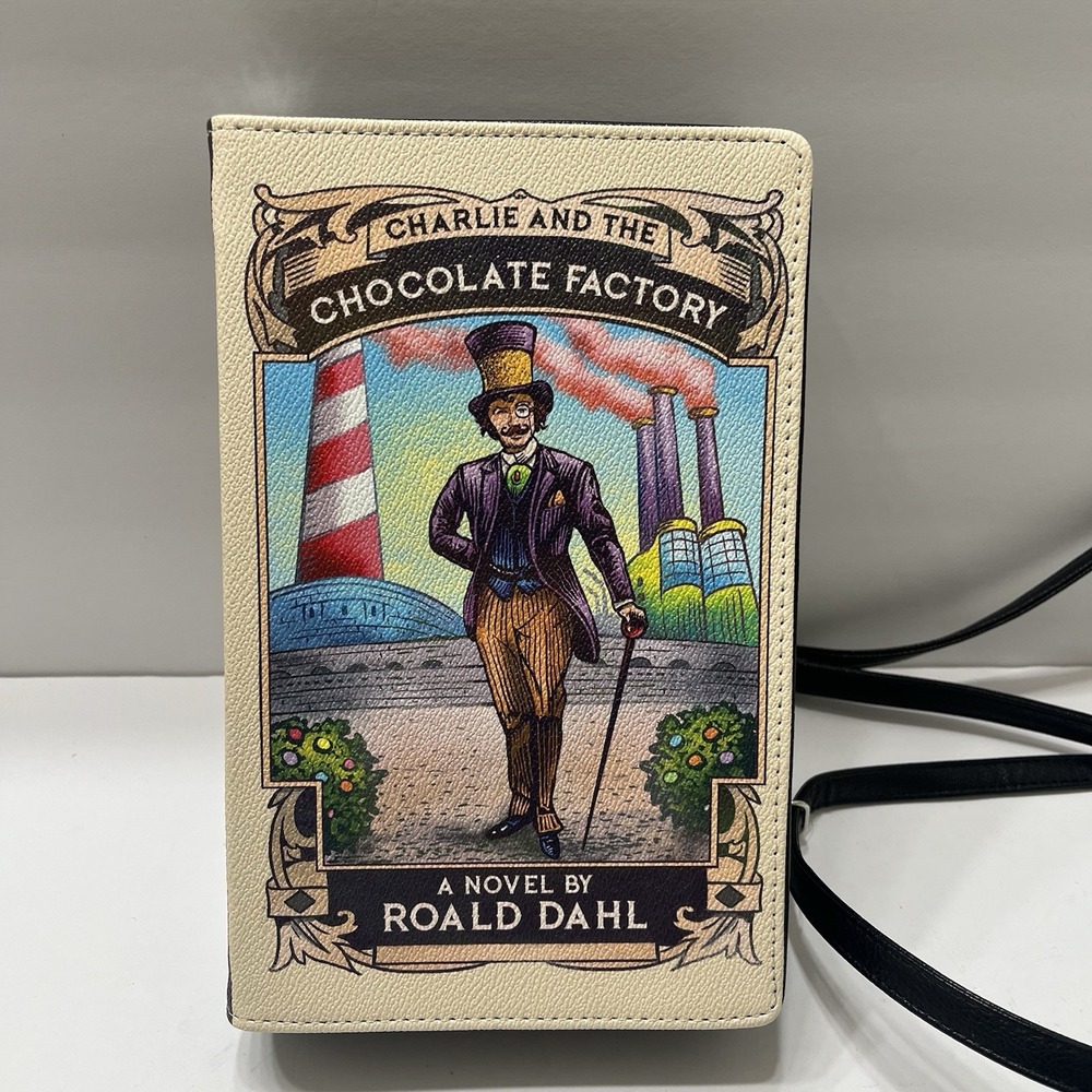 Charlie and the Chocolate Factory Novelty Crossbody Clutch Bag 9.25x6x2"